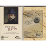 San Marino 2 € 90° Ann. della morte di Giacomo Puccini Blister 2014 CN Fdc